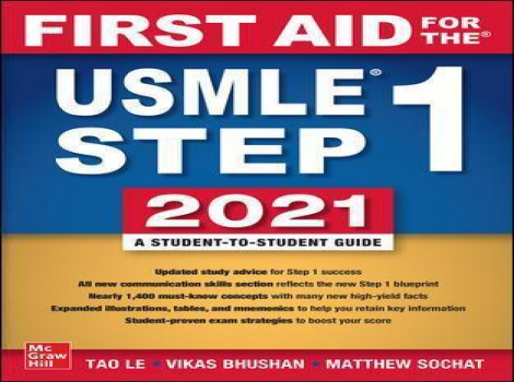 دانلود کتاب کمک های اولیه برای USMLE مرحله 1 - First Aid for the USMLE Step 1 2021, 31st Edition