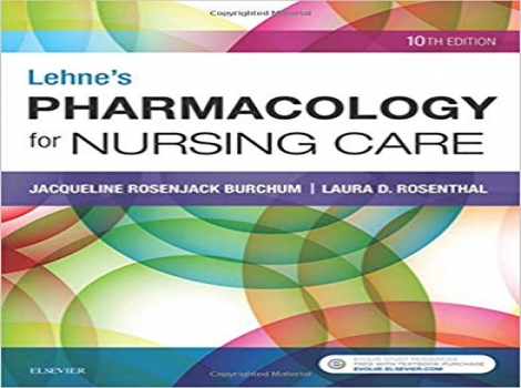 دانلود کتاب فارماکولوژی لنه برای مراقبت پرستاری Lehne's Pharmacology for Nursing Care 10 ED